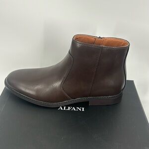 Alfani Men's Liam Side-Zip Boots, Espresso New